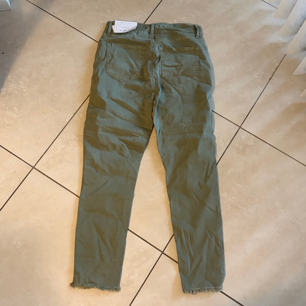 LOFT Sage Green Ankle Jeans - Picture 4 of 4
